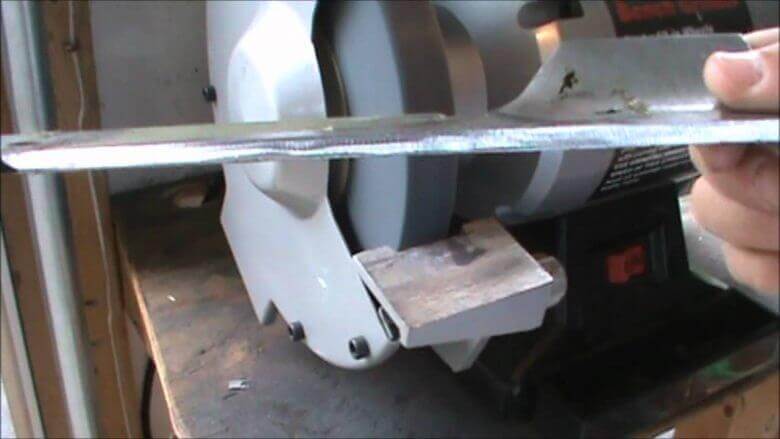 Using Bench Grinder To Sharpen Mower Blade | Best Home Gear