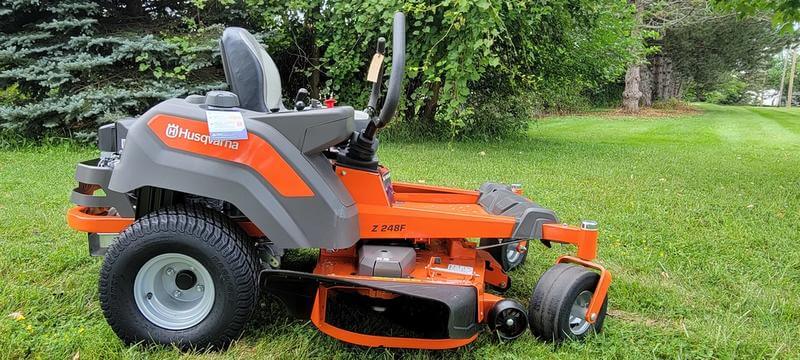 Using Husqvarna Z248F Zero Turn Lawn Mower 