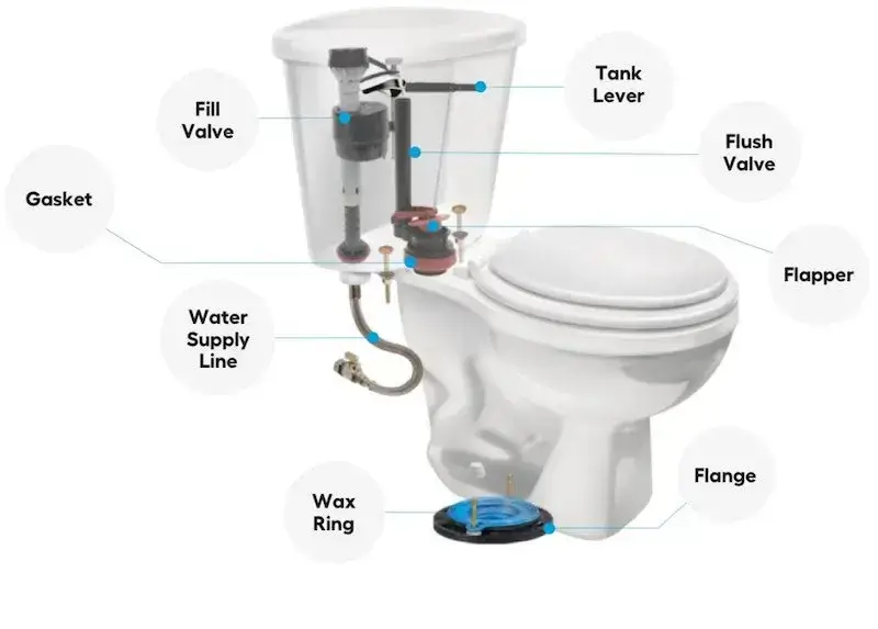 toilet tank diagram - best home gear