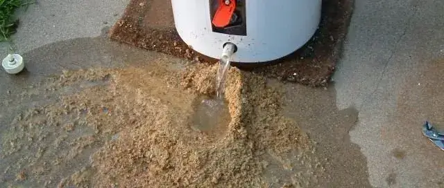 water heater sediment photo