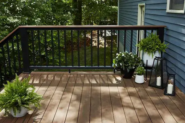 Composite Deck with Railing