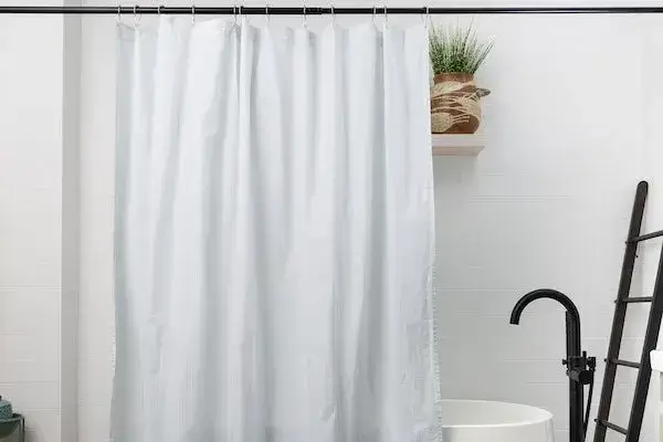 linen shower curtains without peva