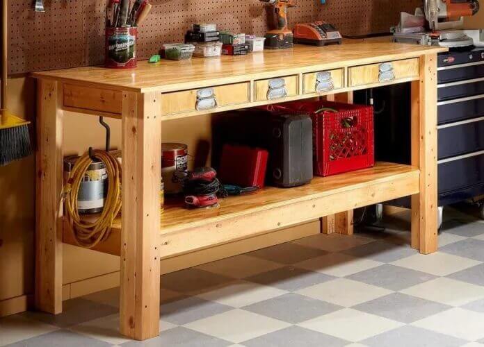 How to build workbench for garage