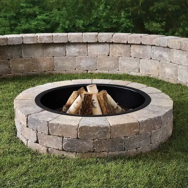 besthomegear.com image round fire pit made of pavers