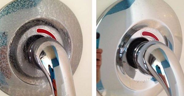 image: remove hard water stain from faucets
