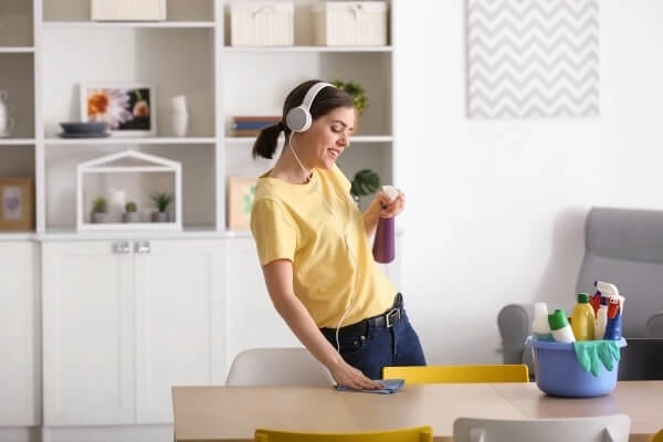 listen to music while cleaning - best home gear